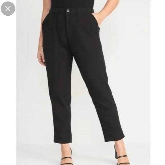 NWT💖 Old Navy High-Waisted Slouchy Cropped Tapered Workwear Pants - Picture 1 of 9